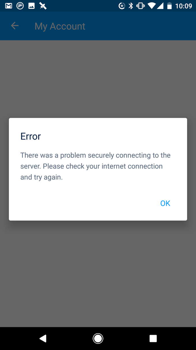 connection error